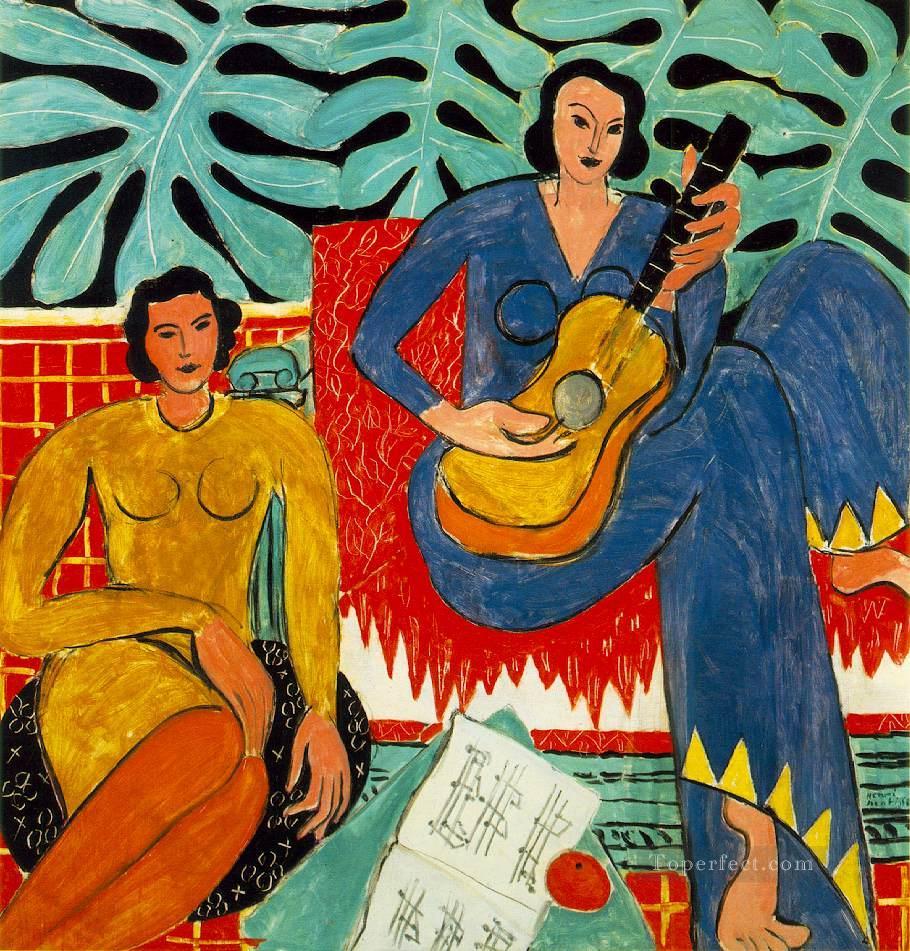 La Musique 19392 Fauvism Oil Paintings
